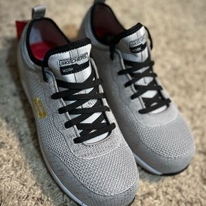 Skechers womens Gray Work Shoes